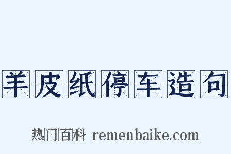 羊皮纸停车造句是什么意思的图片